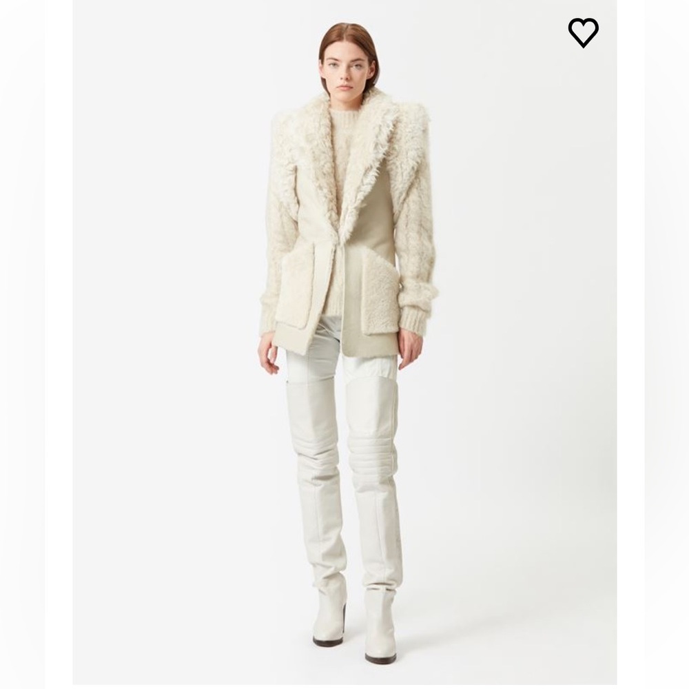 ISABEL MARANT GILET BRYANA size 42 shearling fur jacket vest